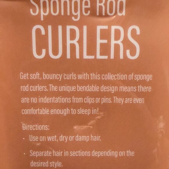 Just Me 10 Counts NO Heat Flexible Rod Rollers Curlers Sleep Natural Curls Waves - Picture 5 of 7